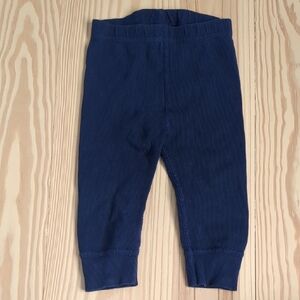 Hanna Andersson Ribbed Deep Blue Kids Leggings